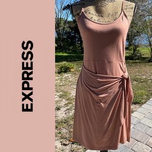 Express Faux Wrap Spaghetti Strap Dress Blush Pink Size Small